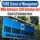 FORE School of Management MBA Admission 2026 Schedule Out; Apply by December 15 @fsm.ac.in